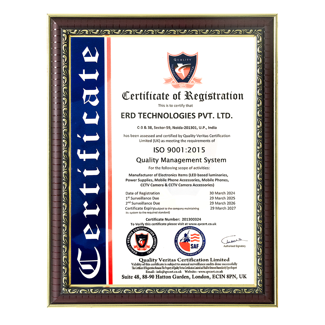 ISO 9001:2015 Quality Management System Certificate – Quality Veritas