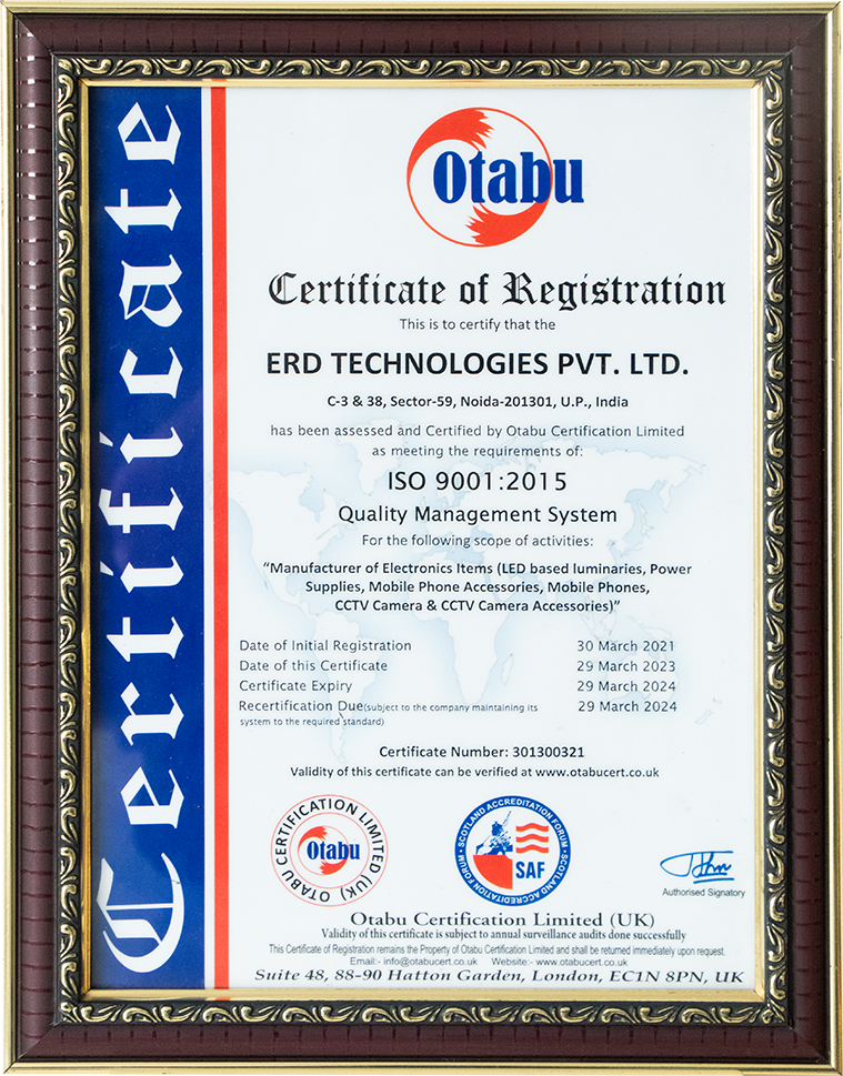 ISO 9001:2015 Quality Management System Certification – Otabu